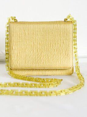 Rare Prada Yellow Link Chain Bag